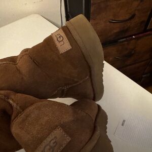 UGG Chestnut Suede Ankle Boots